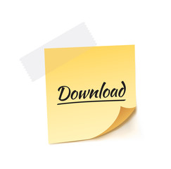 Download Stick Note Vector Illustration