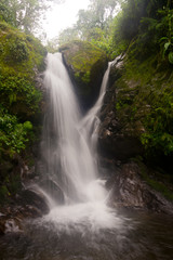 waterfall in ruwenzori mountains, uganda