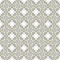 Seamlessly tiled metallic-golden and frozen-white floral pattern made by means of openclipart.org elements.