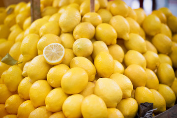 Lemons in local market