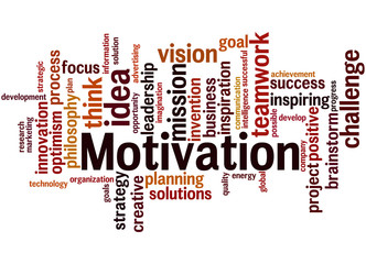 Motivation, word cloud concept 8