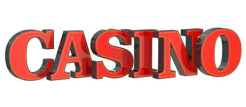 Casino concept, 3D rendering