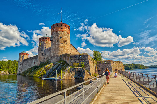 Olavinlinna Olofsborg Castle in Savonlinna, Finland