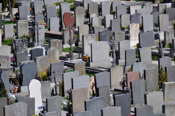 graveyard close up