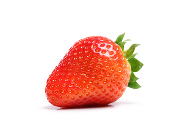 fraise sur fond blanc