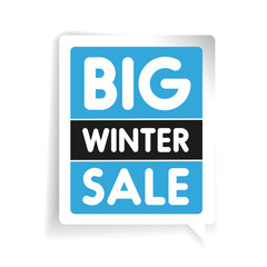 Big winter sale vector