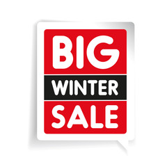Big winter sale vector