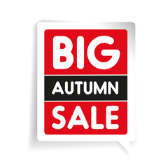 Big autumn sale vector