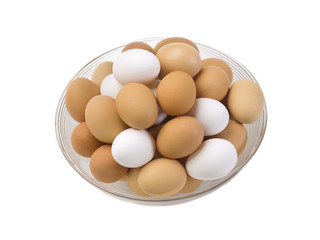 eggs on a bowl