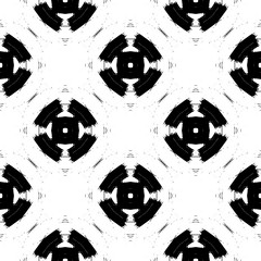 Abstract grunge seamless pattern. Geometric ornament. Vector design.