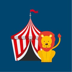 circus lion  show design 