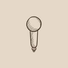 Microphone sketch icon.