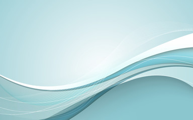Abstract waves - data stream concept. Vector