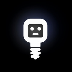 Glowing bulb icon