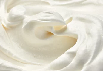 Fotobehang whipped cream sour sweet food white © Lumos sp
