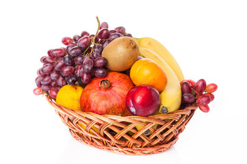 fruits isolated on white background