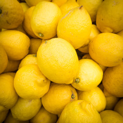 lemons background.   Group of fresh lemons