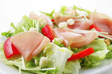 生ハムのサラダ　Uncured ham on fresh salad