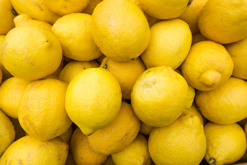 yellow lemons textures backgrounds.  Group of fresh lemons.