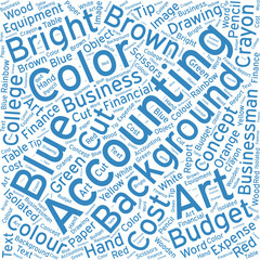 Accounting,Word cloud art  background