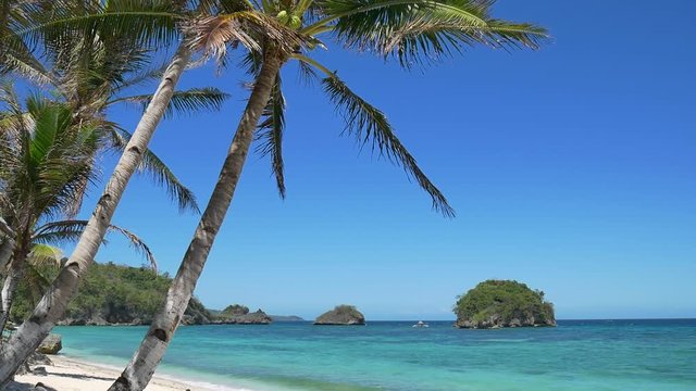 60 fps of the tropical beach scenery