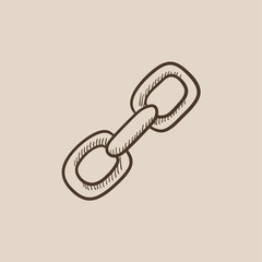 Chain links sketch icon.