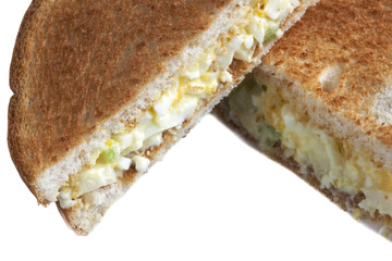 eggs salad sandwich with toasted bread
