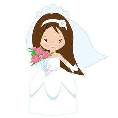 Bride vector illustration