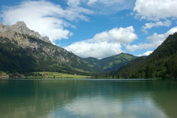 mountains  lake