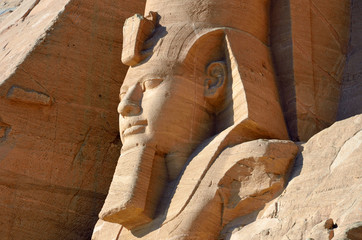Ramesses II statue at Abu Simbel Temples in Egypt