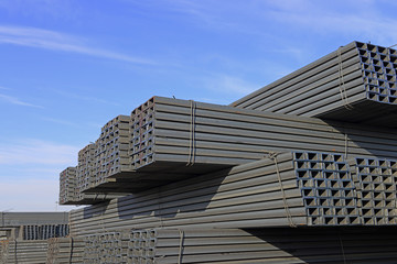 Many steel stacked together