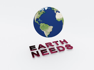 Earth Needs Concept