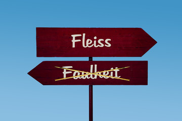 Schild 48 - Fleiss