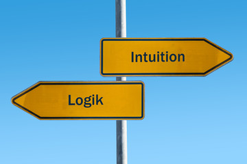 Obraz premium Schild 66 - Intuition