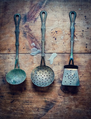 Vintage kitchen utensils