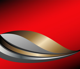 Template flyer background for business design in A4 size, red curve element with black space, 
