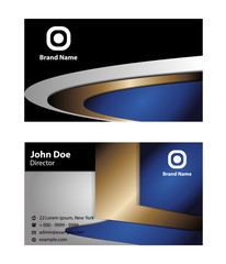 Blue business card template
