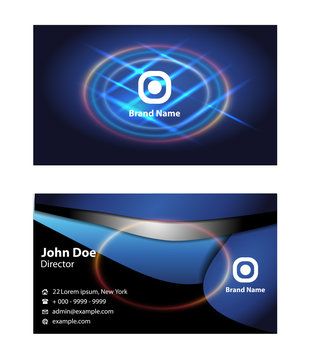 Abstract Business Card Template design
