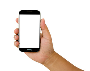 smartphone in a hand