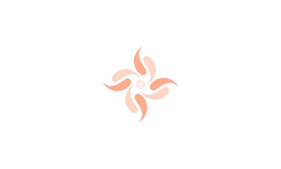abstract flower business company logo