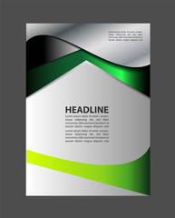 Vector Brochure Flyer design Layout template, size A4, Front page and back page, infographics. Easy to use and edit
