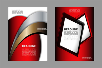 Illustration for your business presentations.. Abstract illustration bor brochure or flyer
