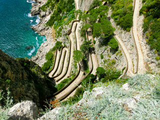 The beautiful Capri island, via Krupp in Italy