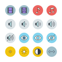 Multimedia icons