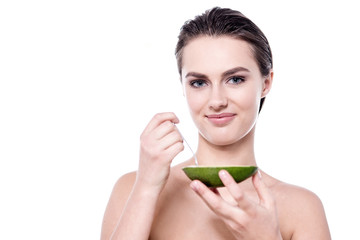 I like to eat the fruit in this way!