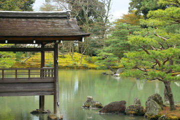 Outdoor Pavilion in the Kinkakuji Temple