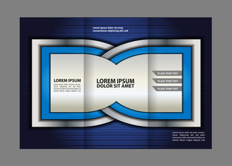 brochure folder leaflet background, block for images
