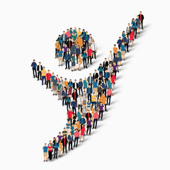 dancing man symbol people