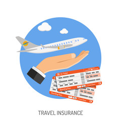 Travel Insurance Flat Icon