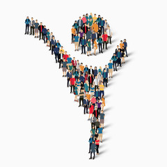 dancing man symbol people